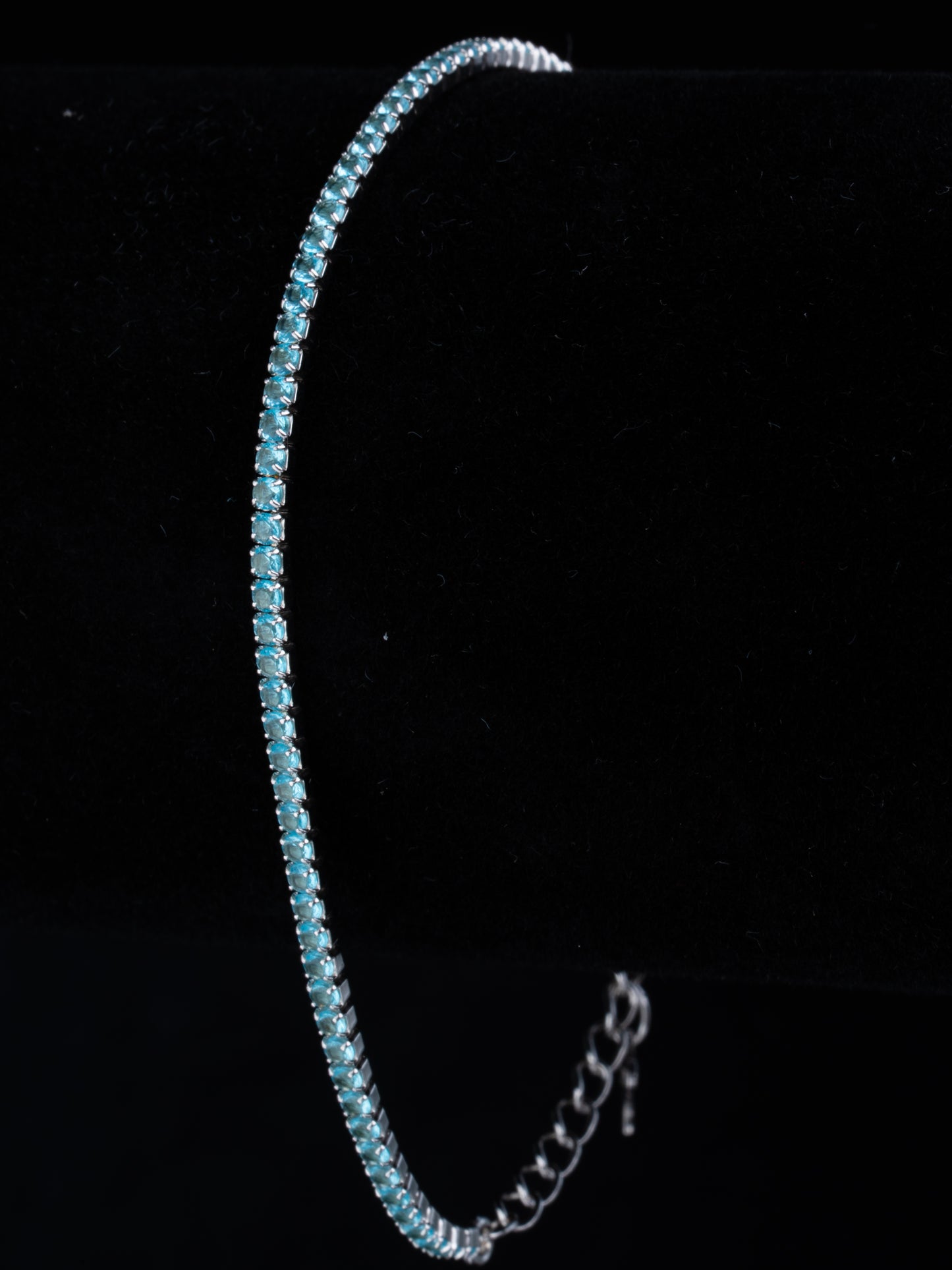 Teal Embrace Slim Tennis Bracelet