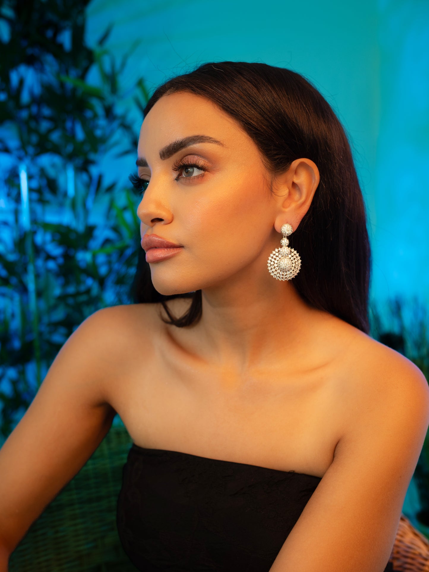 Quadra Lustre Silver Earrings