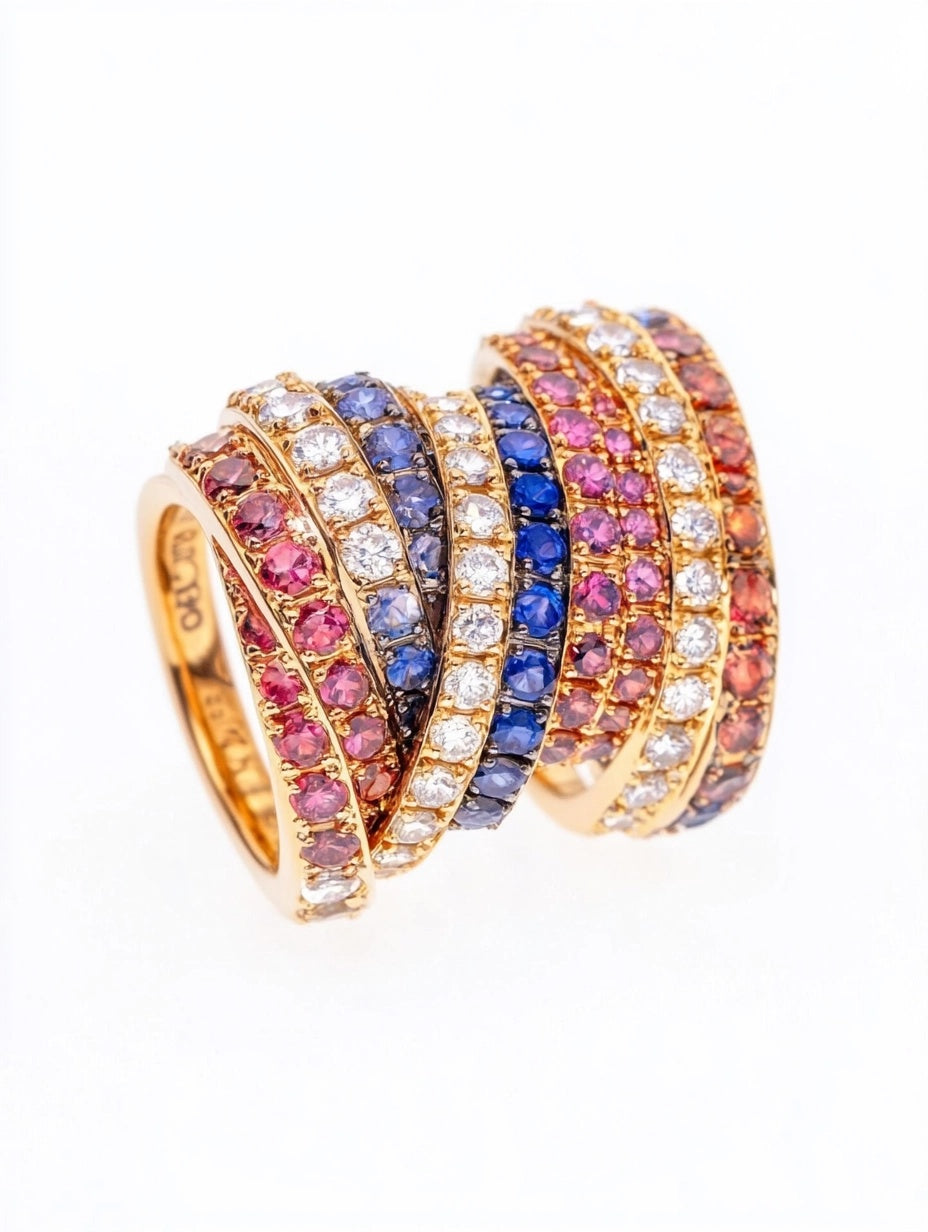 Vivid Symphony Ring 18karat Yellow Gold