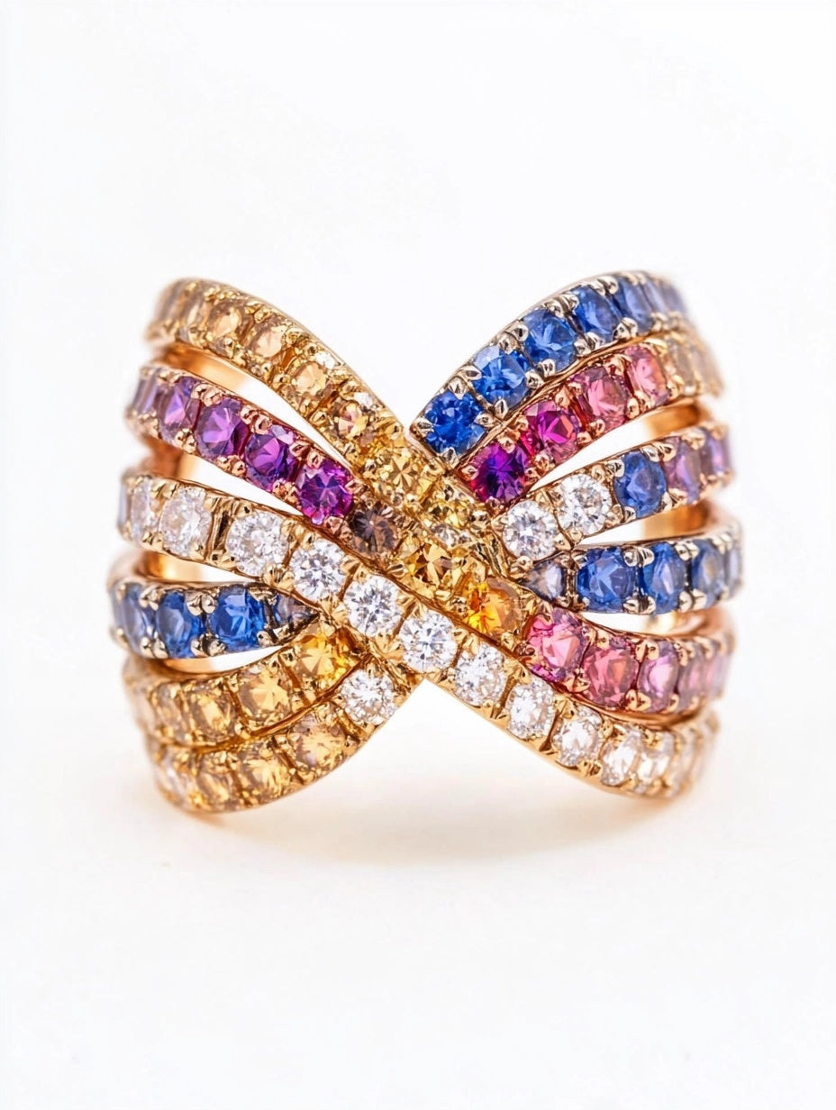 Spiral Twirl Ring 18karat Yellow Gold