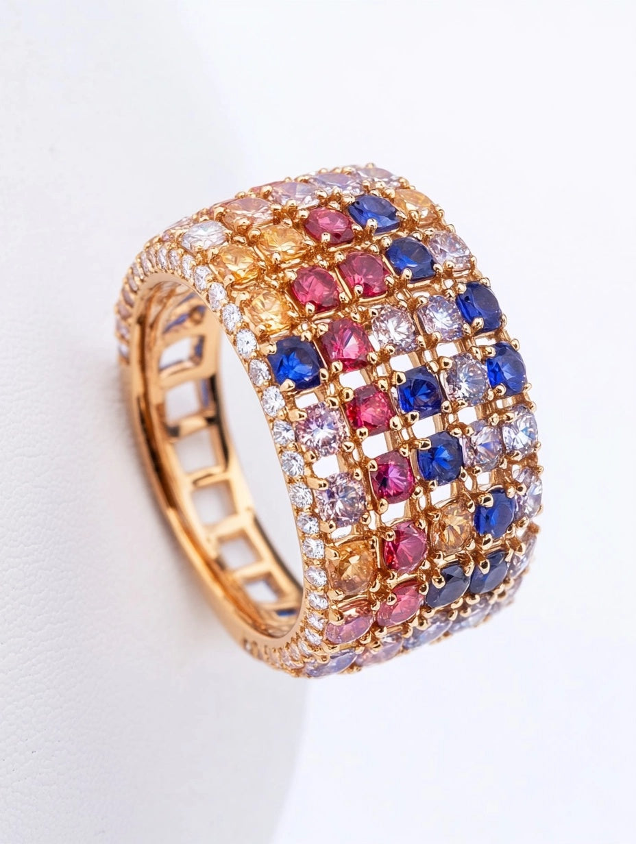 Disco Dazzle Ring 18karat Yellow Gold