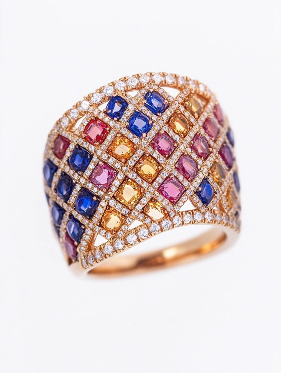 Luminous Sparkle Ring 18karat Yellow Gold
