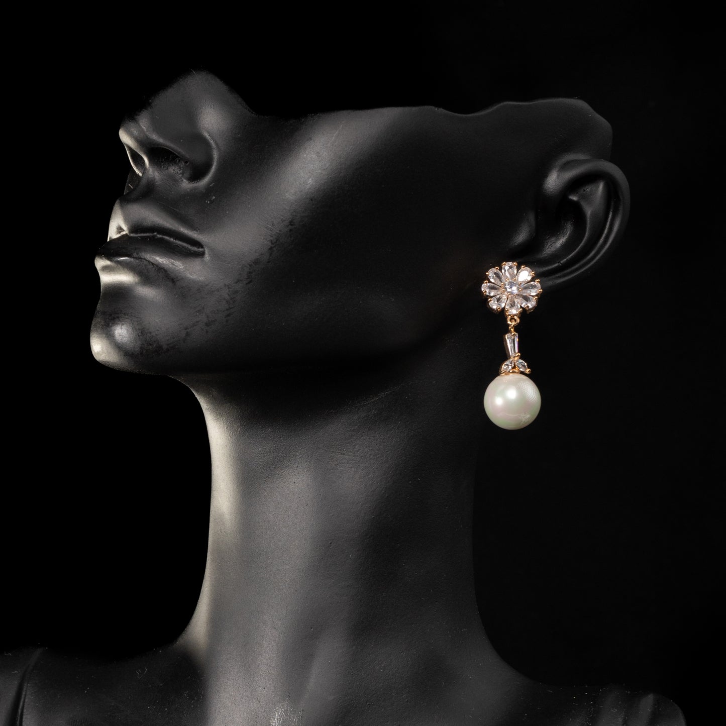 Ava Petal And Pearl Earrings