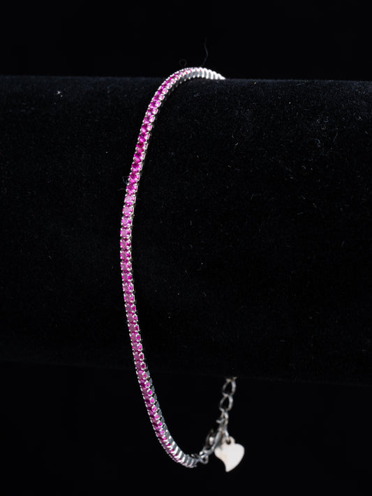 Pink Elegance Slim Tennis bracelet
