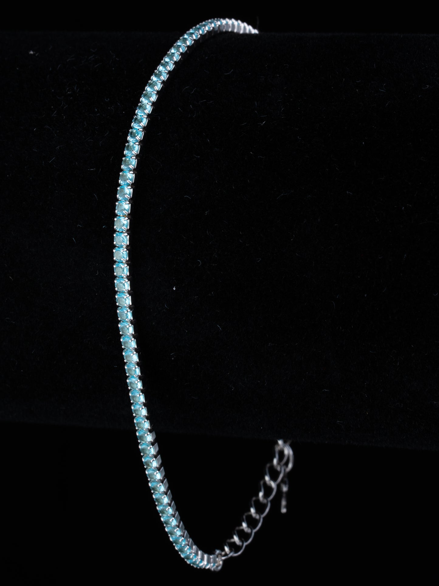 Teal Embrace Slim Tennis Bracelet