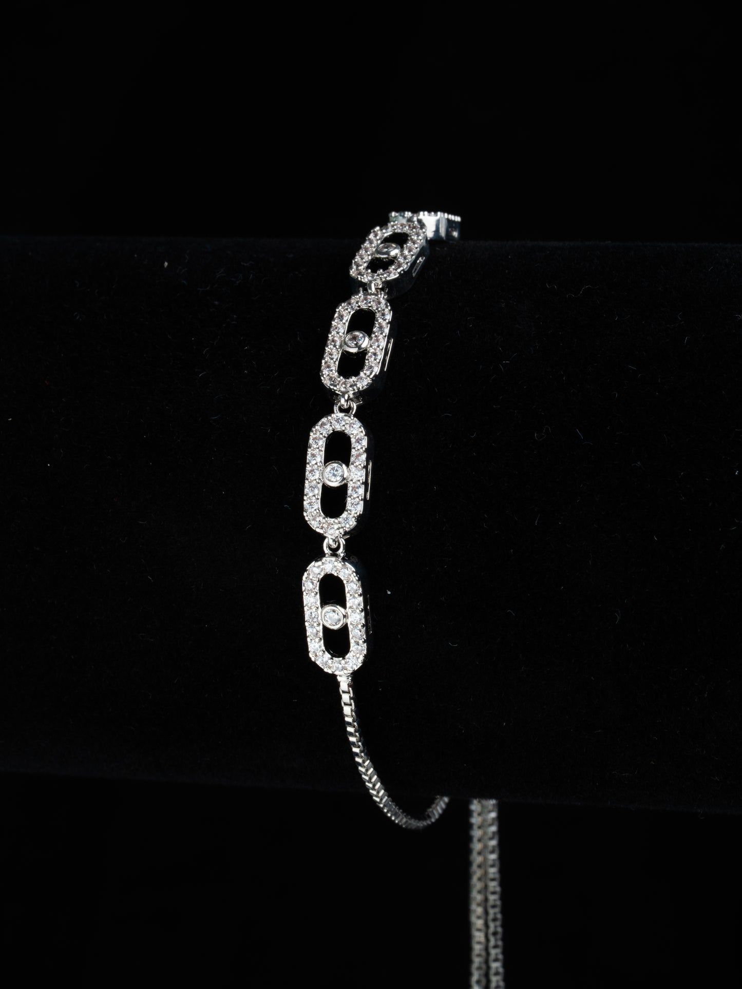 Silver allure bracelet