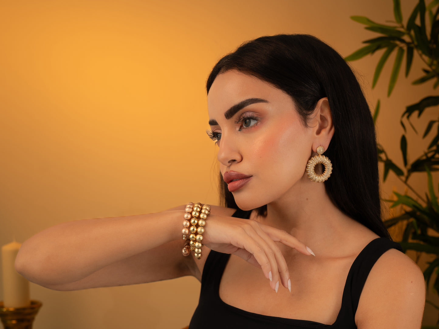 Golden Aura Earrings