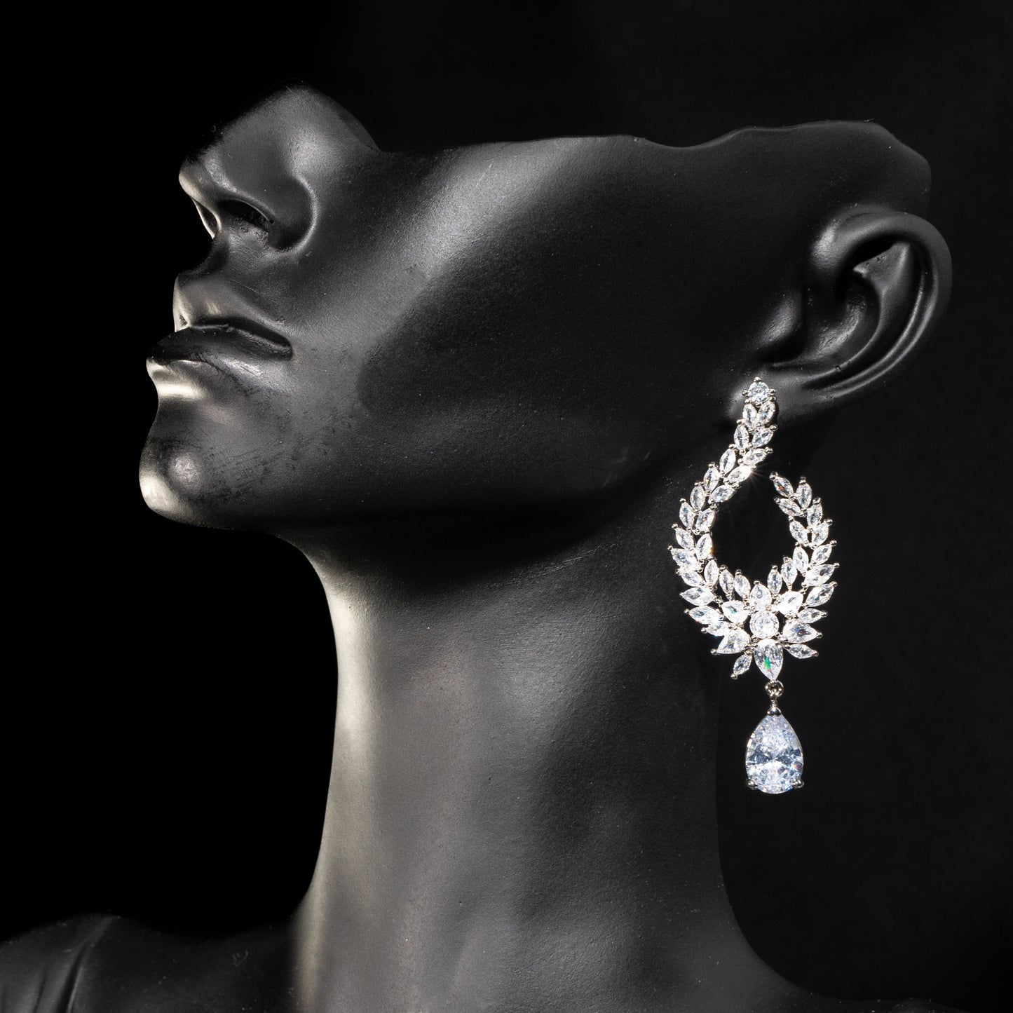 Diana Sparkle Silver Earrings