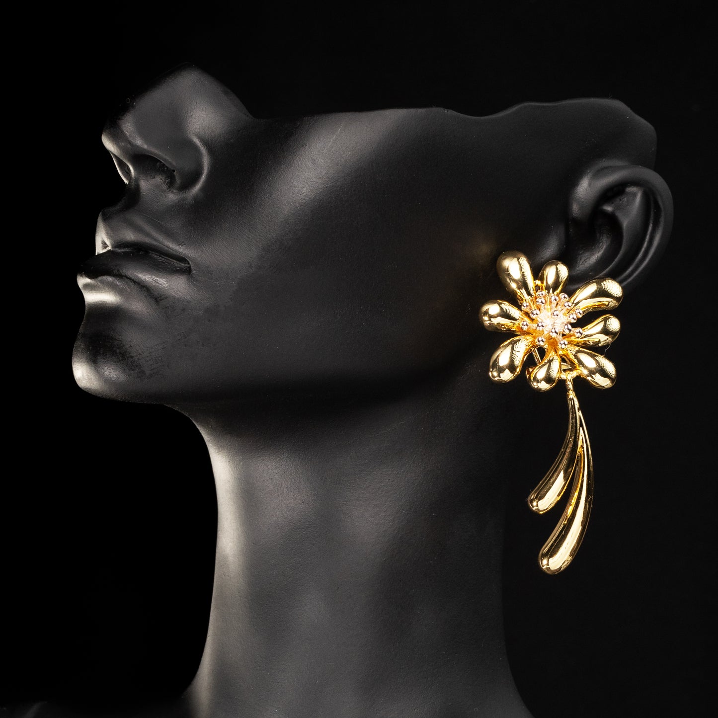 Eternal Blossom Gold Drop Earrings