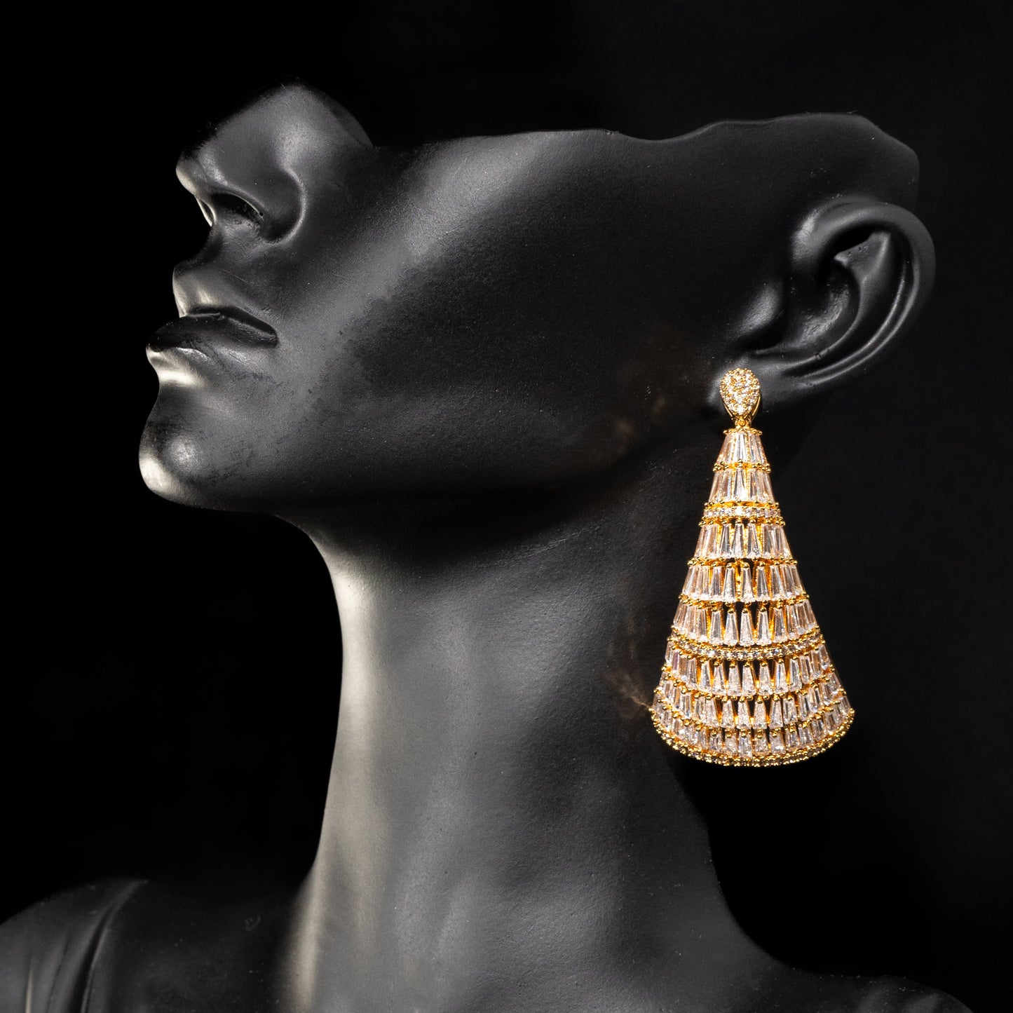 Golden Tinsel Earrings