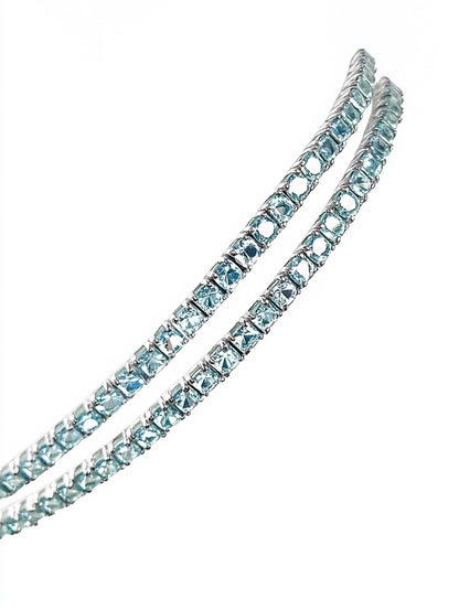 Teal Embrace Slim Tennis Bracelet