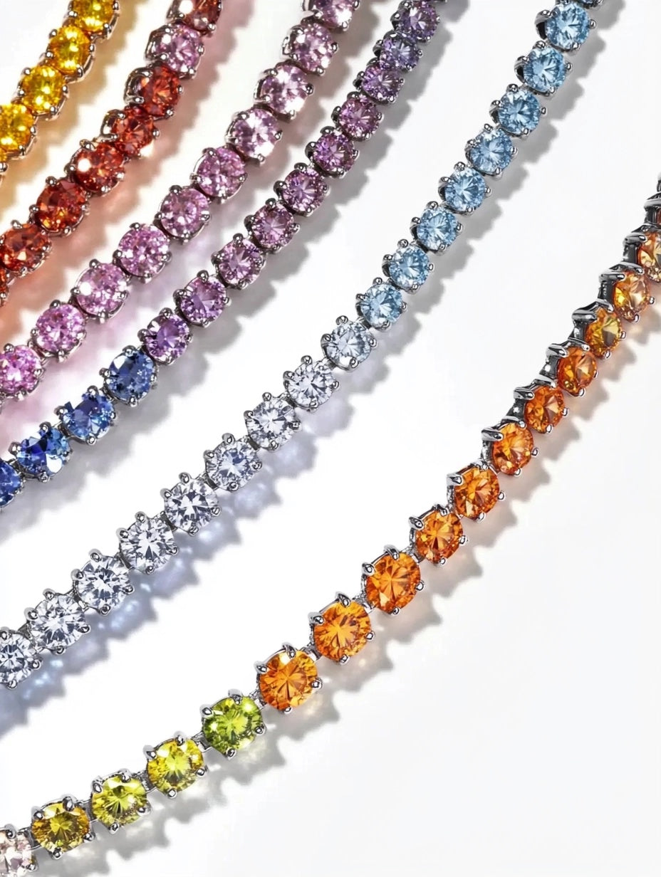 Radiant Spectrum Slim Tennis Bracelet