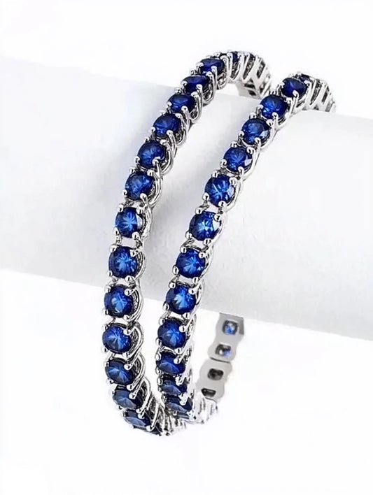 Regal Blue Slim Tennis Bracelet