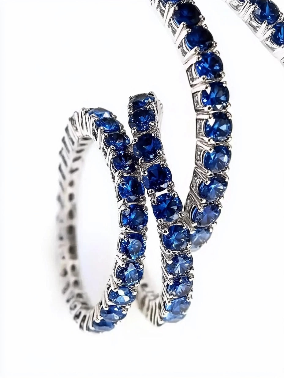 Regal Blue Slim Tennis Bracelet