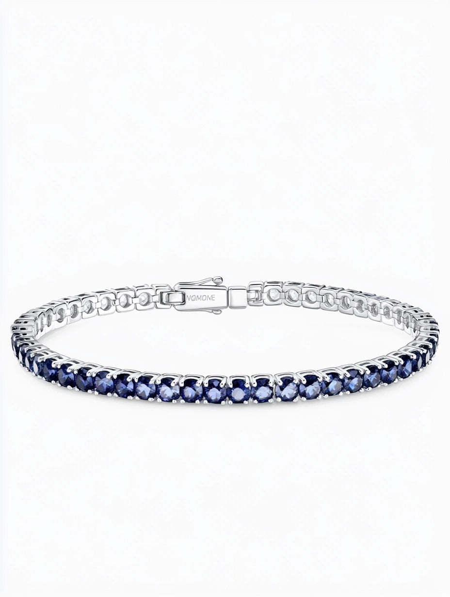 Regal Blue Slim Tennis Bracelet