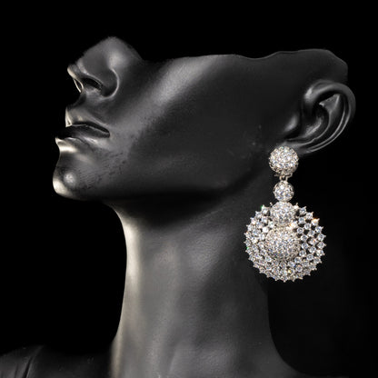 Quadra Lustre Silver Earrings