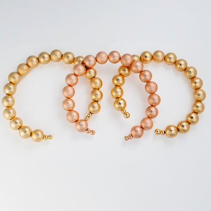 3-piece Sparkle Dust Bracelet Set In Gold, Silver & Rose Gold