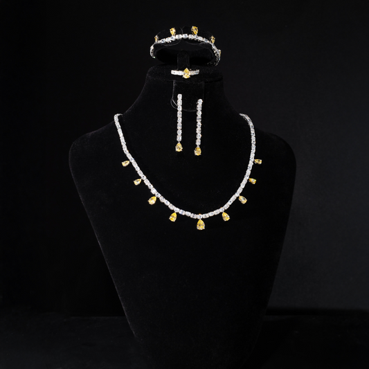 The Glint And Glamor Set In Silver And Yellow