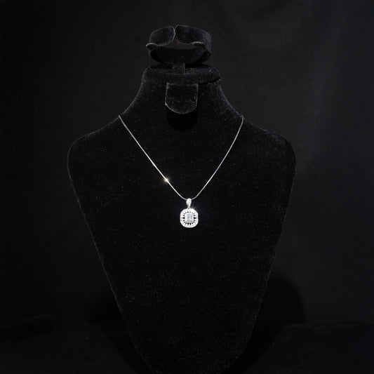 Silver Chain Pendant - The Duchess Set 